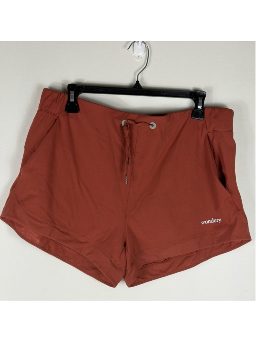 Wondery Women's Active Athletic Running Shorts XXL Rust Orange terracotta hiking